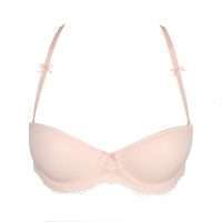 DOLORES glossy pink mousse bh - strapless