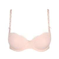 DOLORES glossy pink balconnet bh met mousse cups
