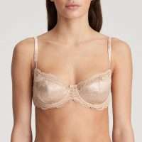 SYLVIA Glossy Sand balconnet mousse met naad