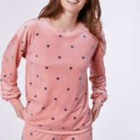 Woody Meisjes-Dames sweater en broek, roze sterren