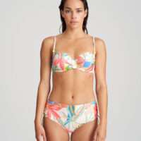 TARIFA Tropical blossom bikini tailleslip met koordjes