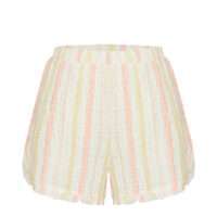 Lords x Lilies Dames Set van T-shirt en Short, multicolor gestreept