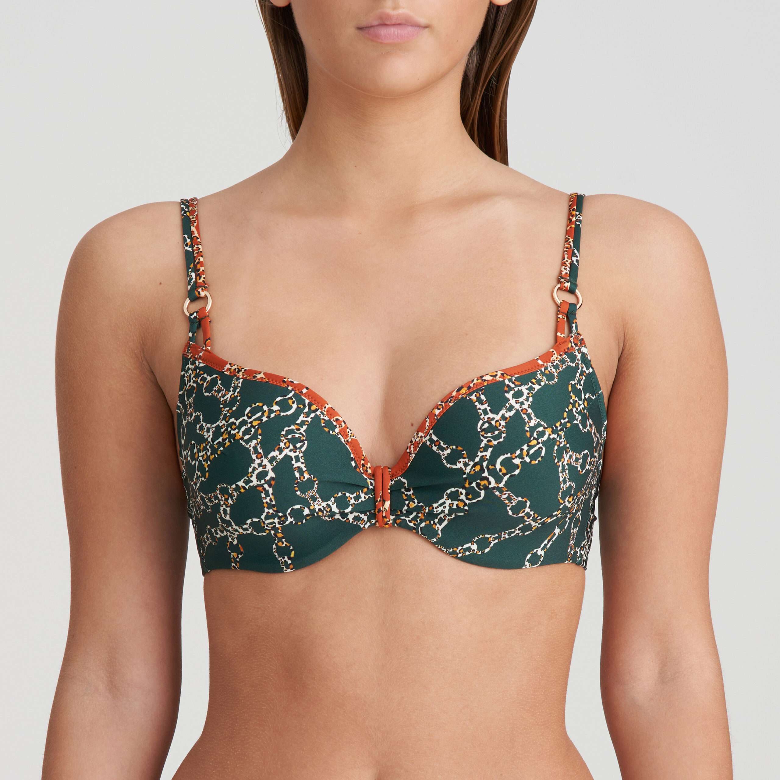 TAZAR Malachite voorgevormde bikini hartvorm TAZAR Malachite voorgevormde bikini hartvorm