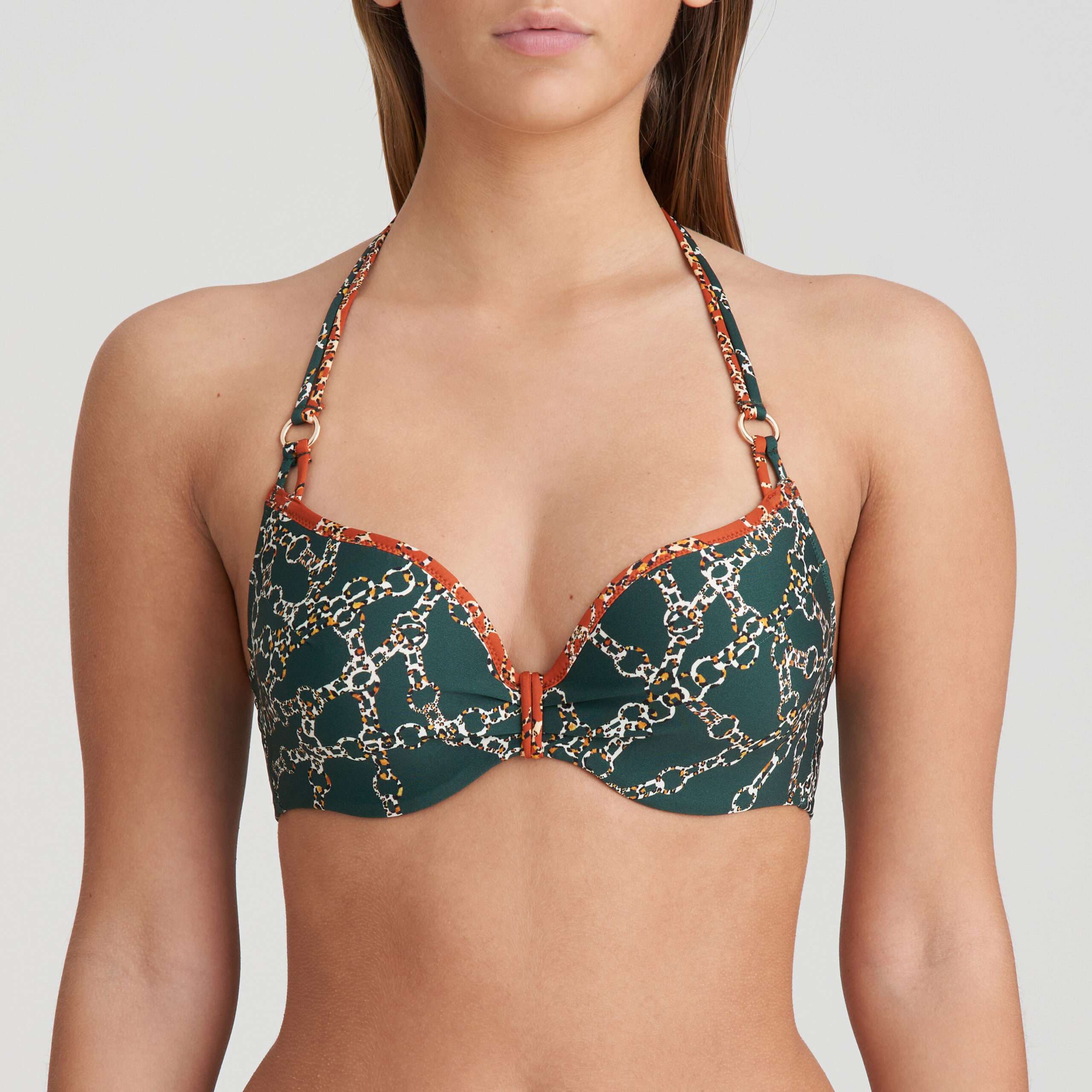 TAZAR Malachite voorgevormde bikini hartvorm TAZAR Malachite voorgevormde bikini hartvorm