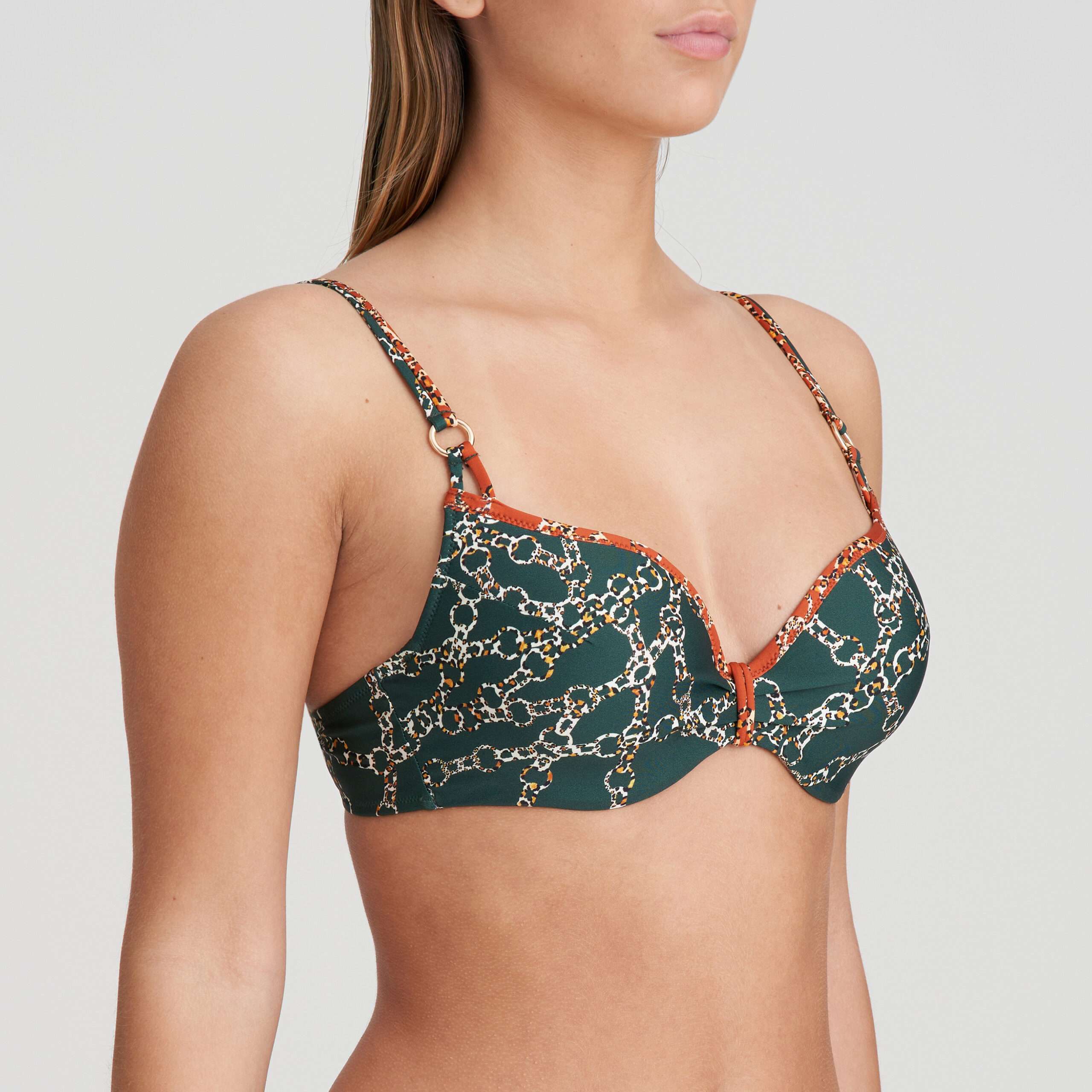 TAZAR Malachite voorgevormde bikini hartvorm TAZAR Malachite voorgevormde bikini hartvorm