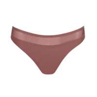 LOUIE satin taupe string