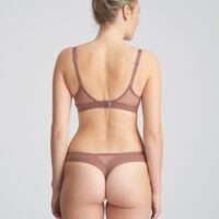 LOUIE satin taupe string