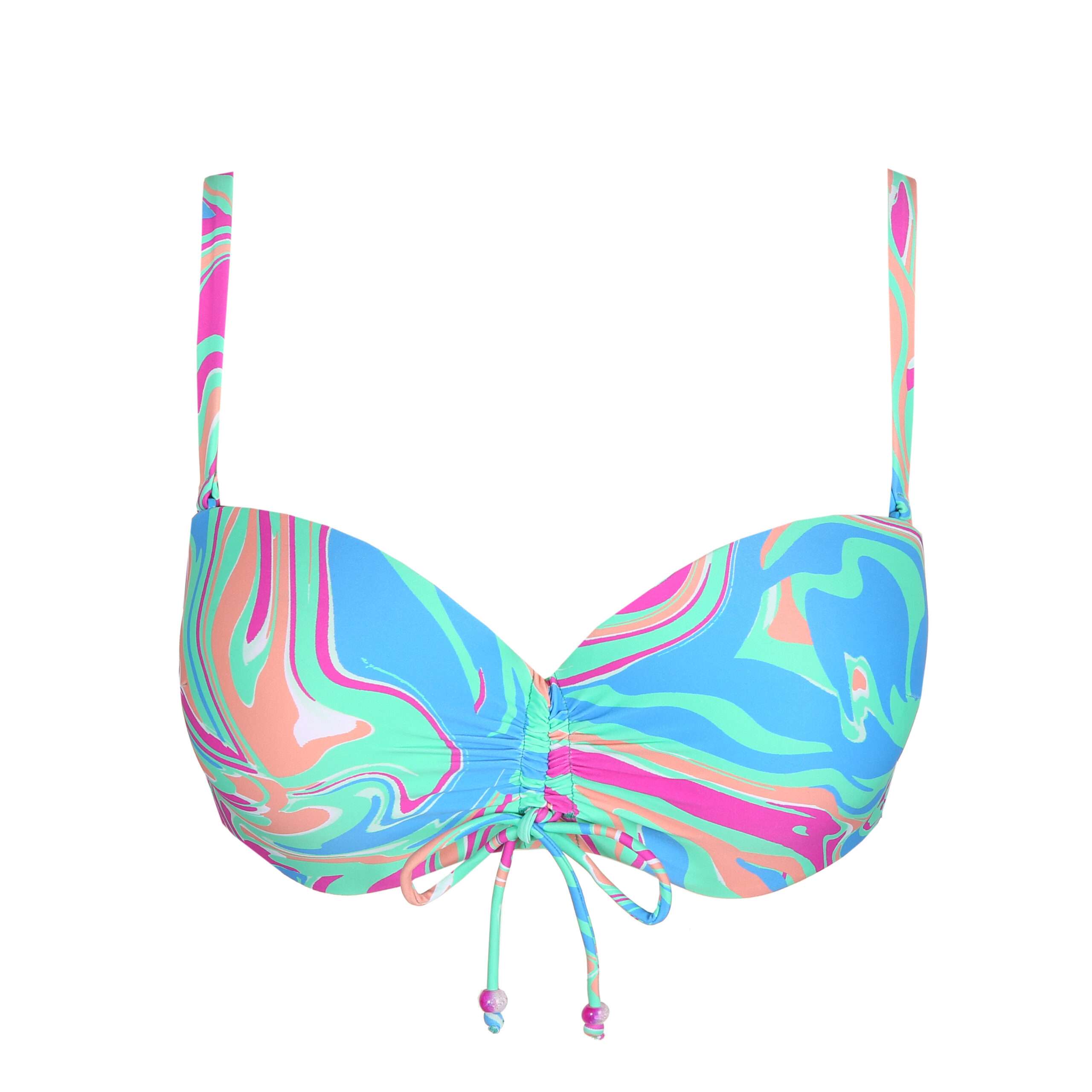 ARUBANI Ocean Swirl voorgevormde bikini strapless ARUBANI Ocean Swirl voorgevormde bikini strapless
