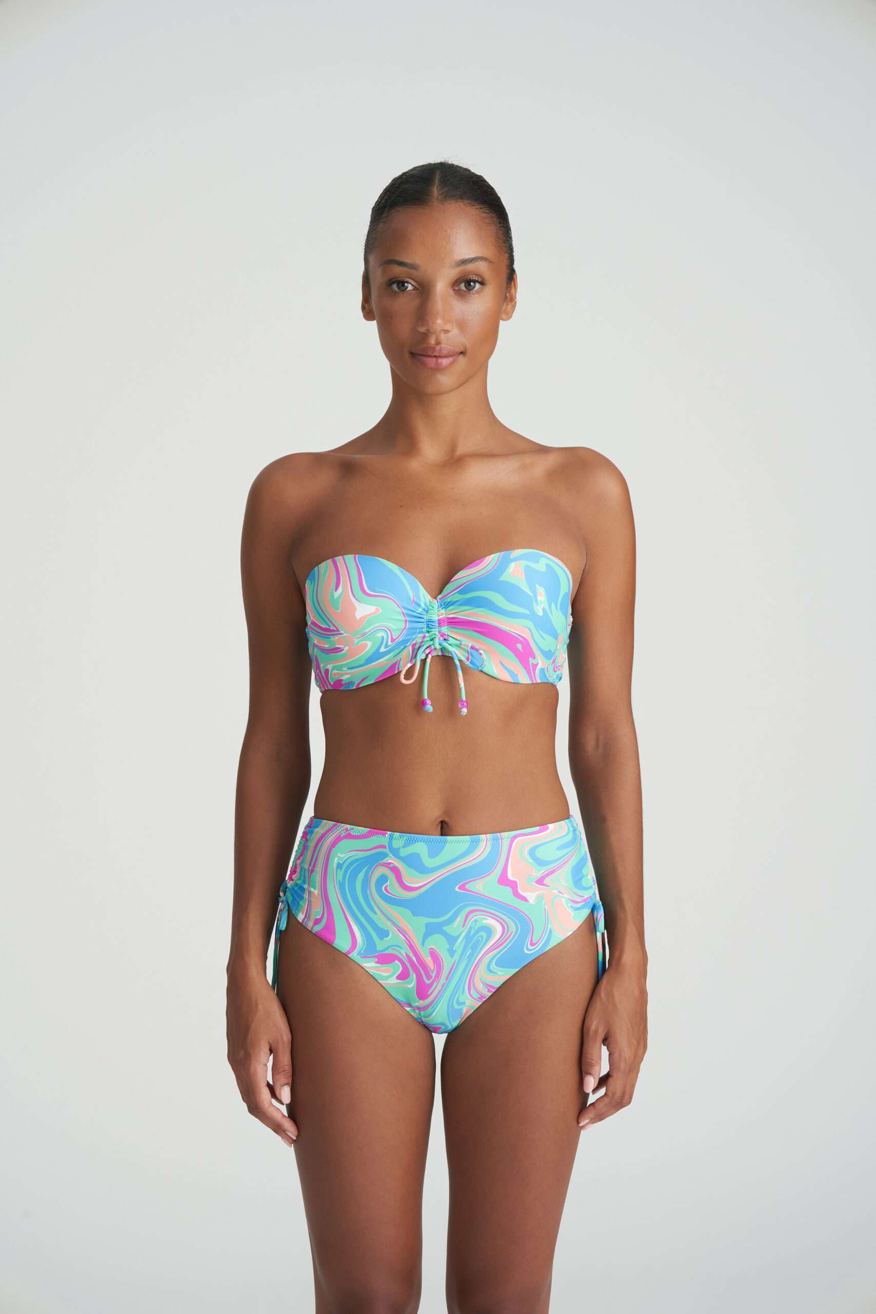 ARUBANI Ocean Swirl voorgevormde bikini strapless ARUBANI Ocean Swirl voorgevormde bikini strapless