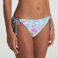 ARUBANI Ocean Swirl bikini heupslip met koordjes