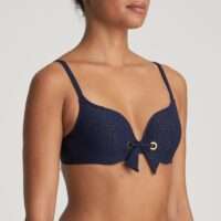 VALENTINA evening blue bikini hartvorm met mousse