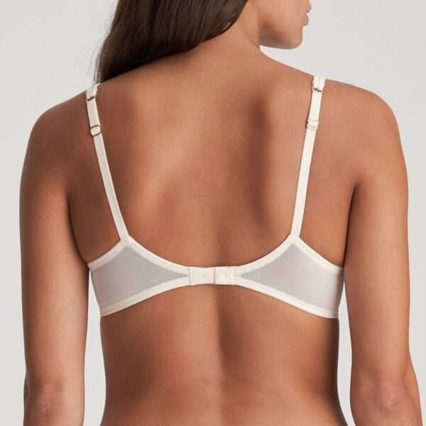 NATHY Pearled Ivory deep plunge wire bra