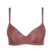 LOUIE satin taupe mousse bh hartvorm
