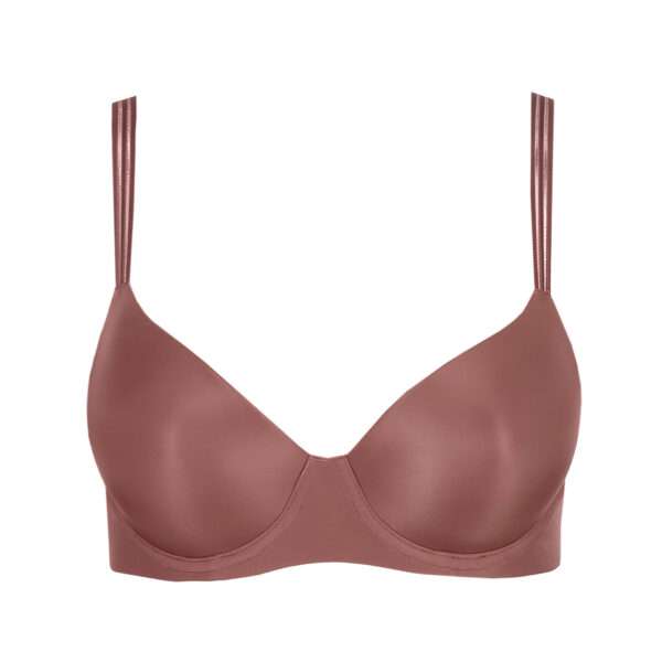 LOUIE satin taupe mousse bh hartvorm
