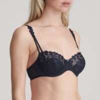 LEDA Night Blue balconnet mousse met naad