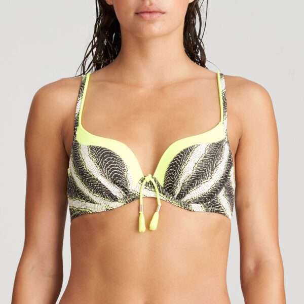 MURCIA Yellow flash bikini hartvorm met mousse