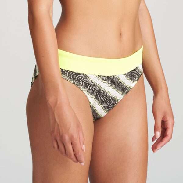 MURCIA Yellow flash bikini slip met omslag