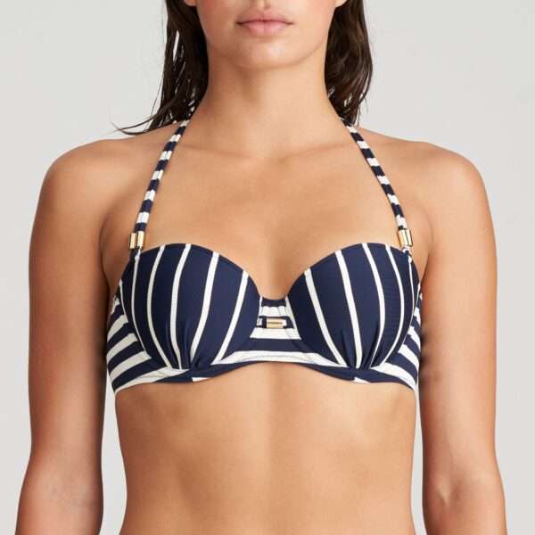 CADIZ Water Blue strapless bikini met mousse