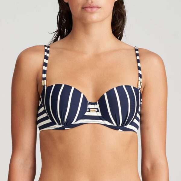 CADIZ Water Blue strapless bikini met mousse