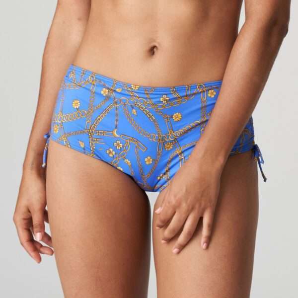 OLBIA electric blue bikini tailleslip met koordjes