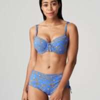 OLBIA electric blue bikini tailleslip met koordjes