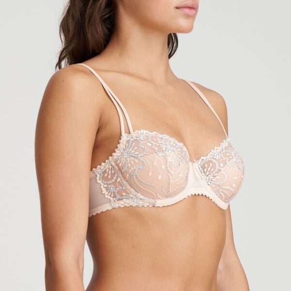 JANE pale peach balconnet mousse met naad