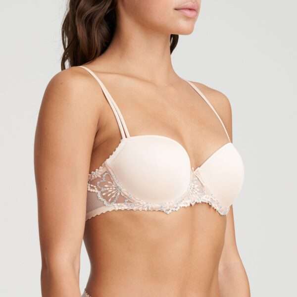 JANE pale peach balconnet bh met mousse cups