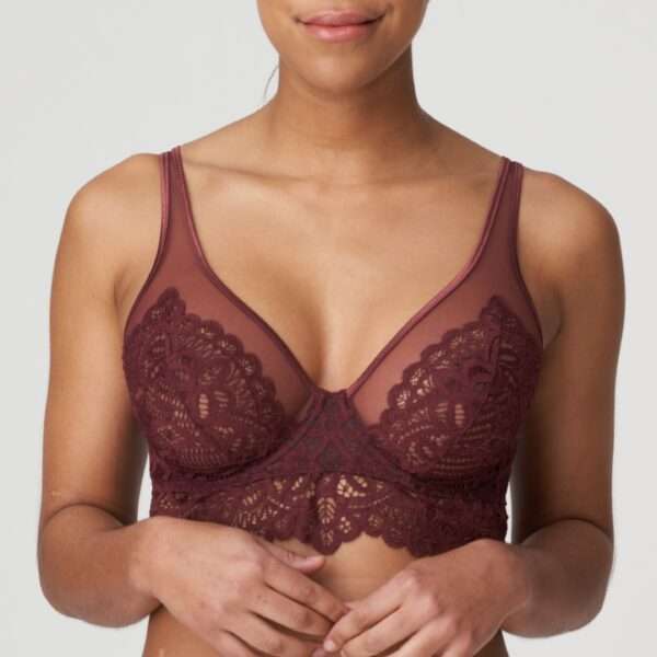 FIRST NIGHT Merlot plunge bh longline