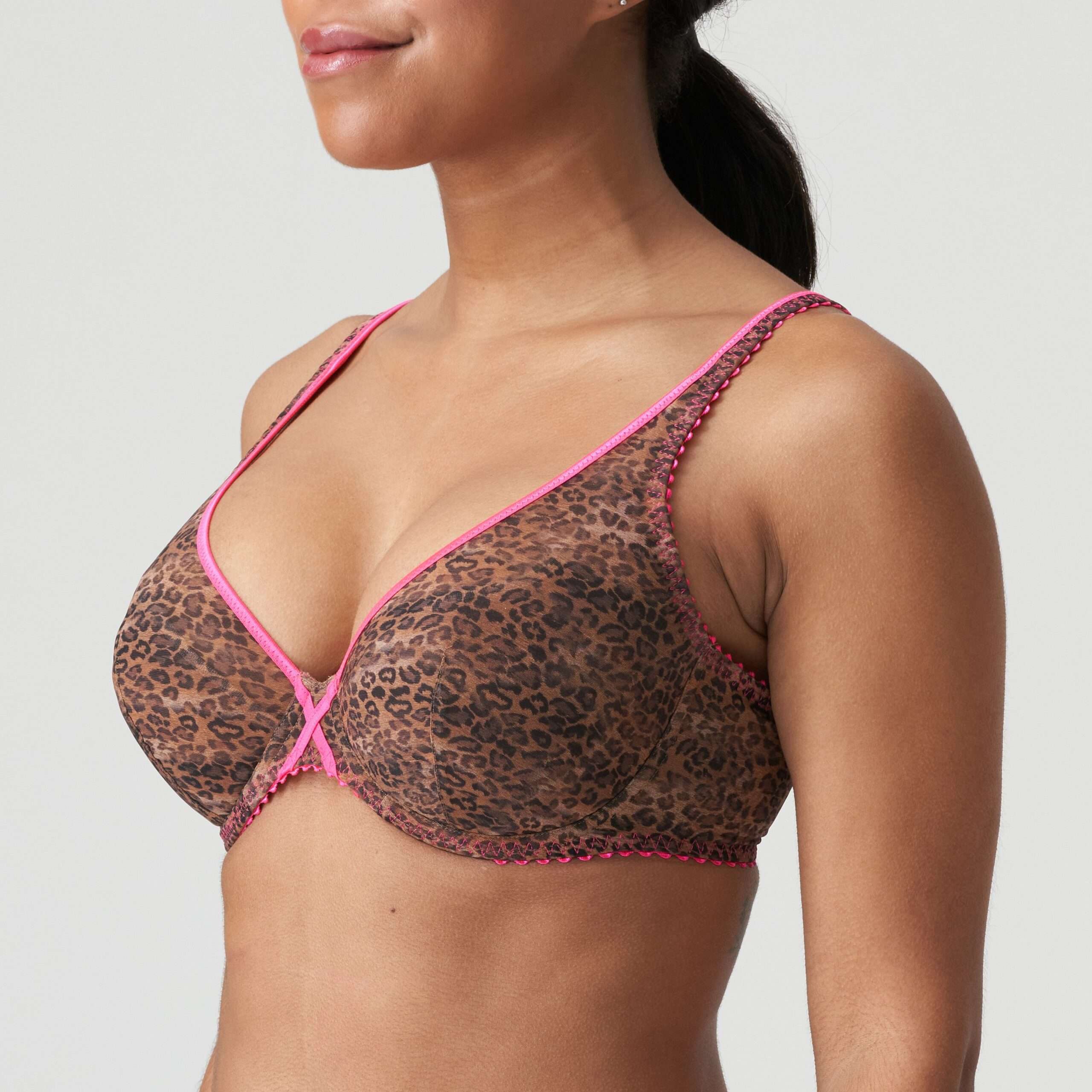 CAFE PLUME Cheetah voorgevormde bralette CAFE PLUME Cheetah voorgevormde bralette