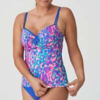 KARPEN Electric Blue voorgevormde volle cup tankini