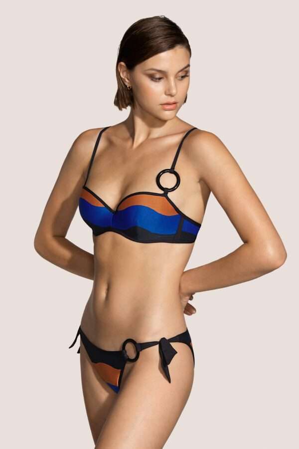 DENIS blauw voorgevormde balconette bikini