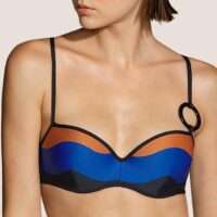 DENIS blauw voorgevormde balconette bikini DENIS blauw voorgevormde balconette bikini