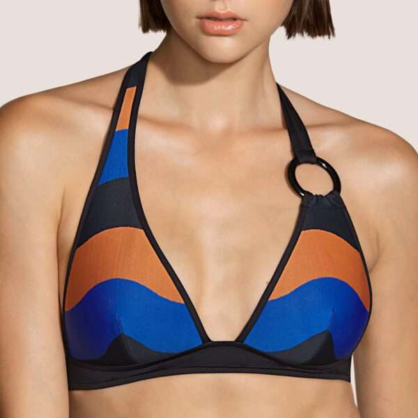 DENIS blauw voorgev. triangel bikinito