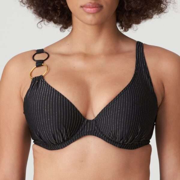 SOLTA Zwart plunge bikini halve mousse cup