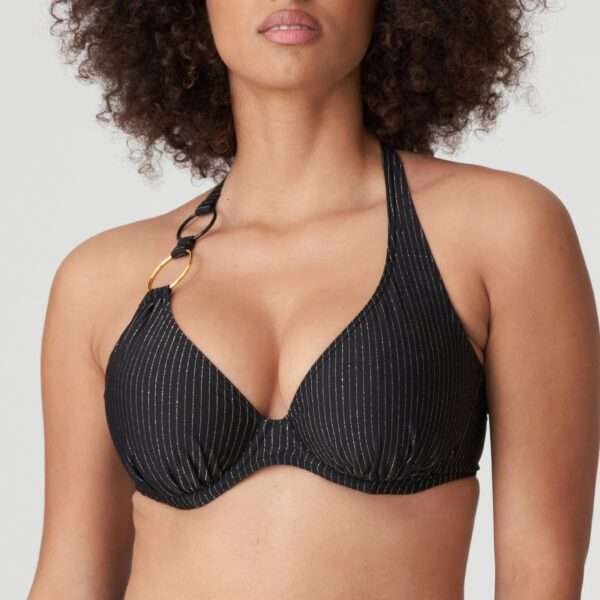 SOLTA Zwart plunge bikini halve mousse cup