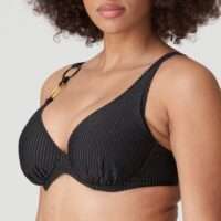 SOLTA Zwart plunge bikini halve mousse cup