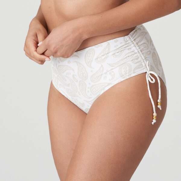 SIDARI White Yacht bikini tailleslip met koordjes