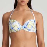 LUNDEY Lime Snake voorgevormde plunge bikinitop