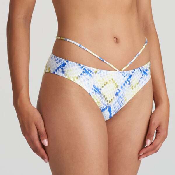 LUNDEY Lime Snake bikini rioslip