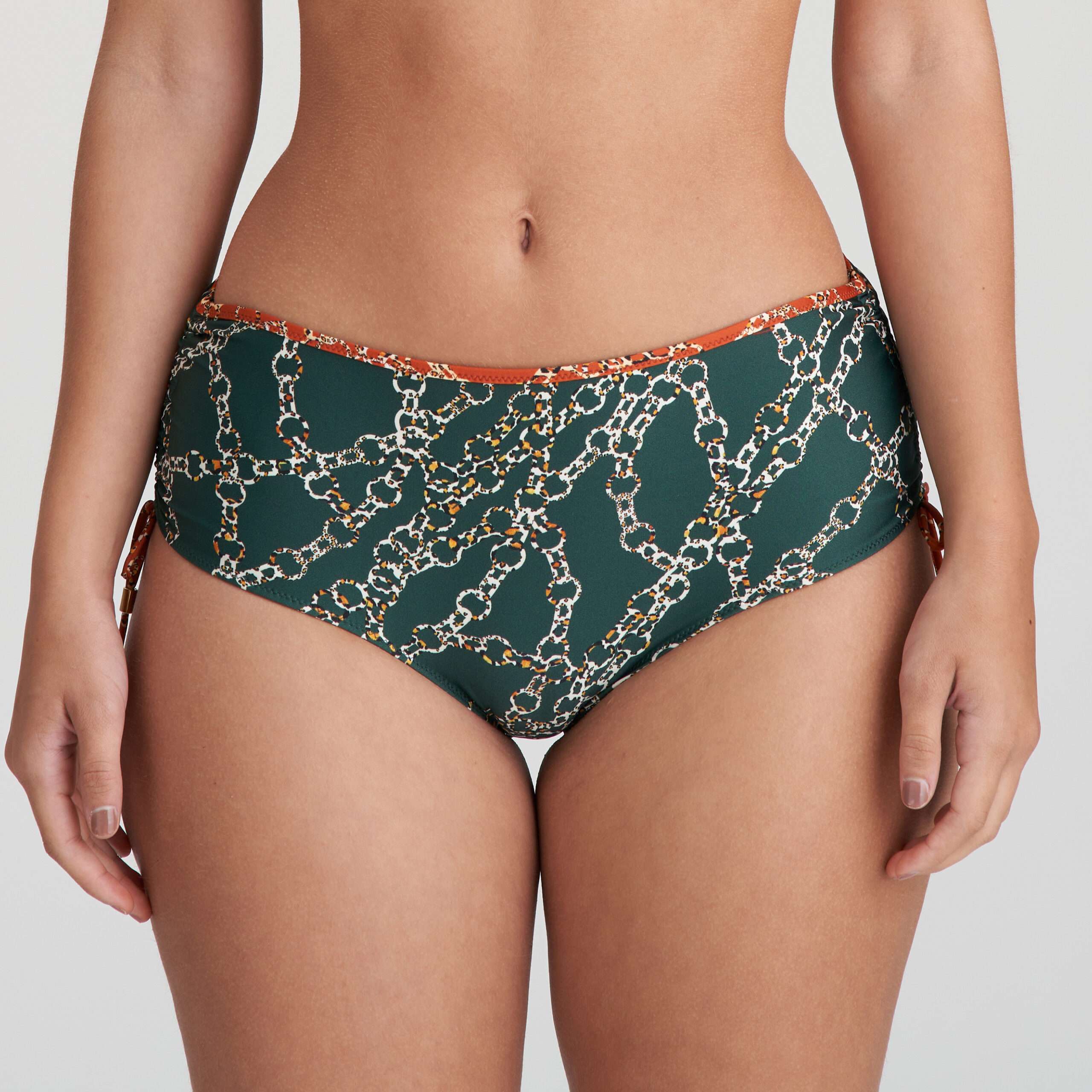 TAZAR Malachite bikini tailleslip met koordjes TAZAR Malachite bikini tailleslip met koordjes