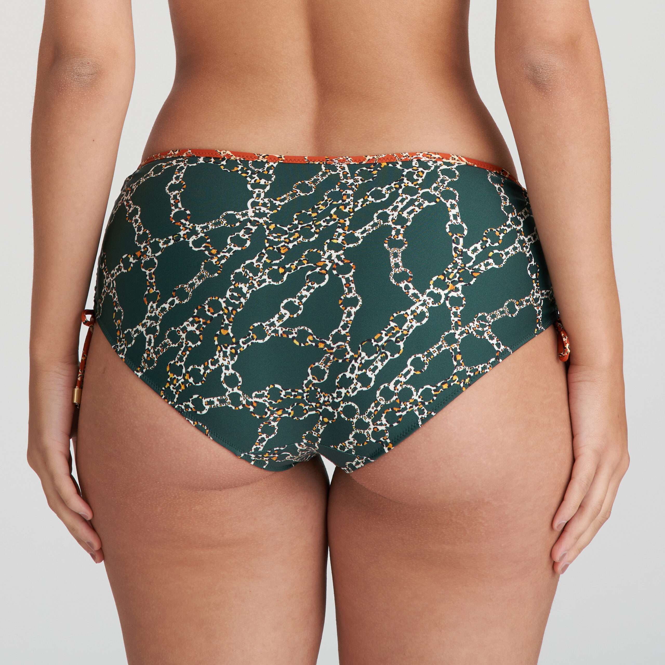 TAZAR Malachite bikini tailleslip met koordjes TAZAR Malachite bikini tailleslip met koordjes