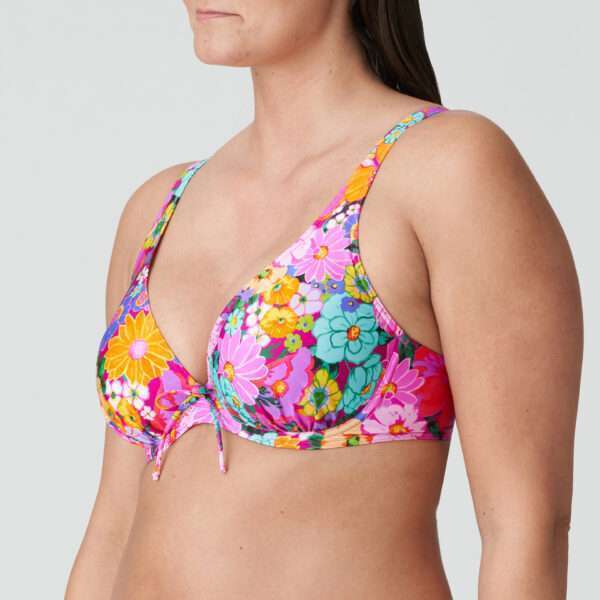 NAJAC Floral Explosion plunge bikini halve mousse cup