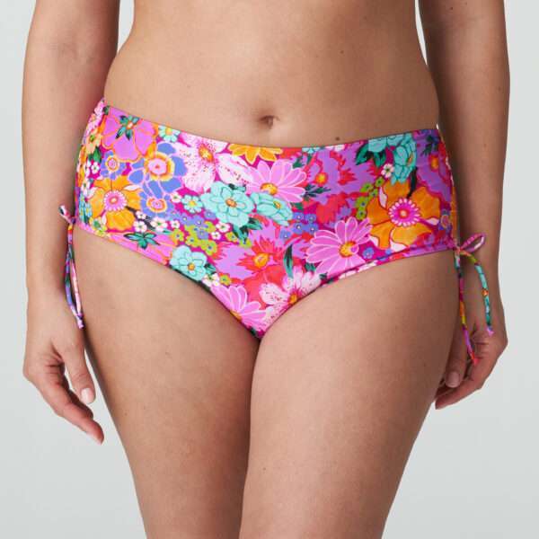 NAJAC Floral Explosion bikini tailleslip met koordjes