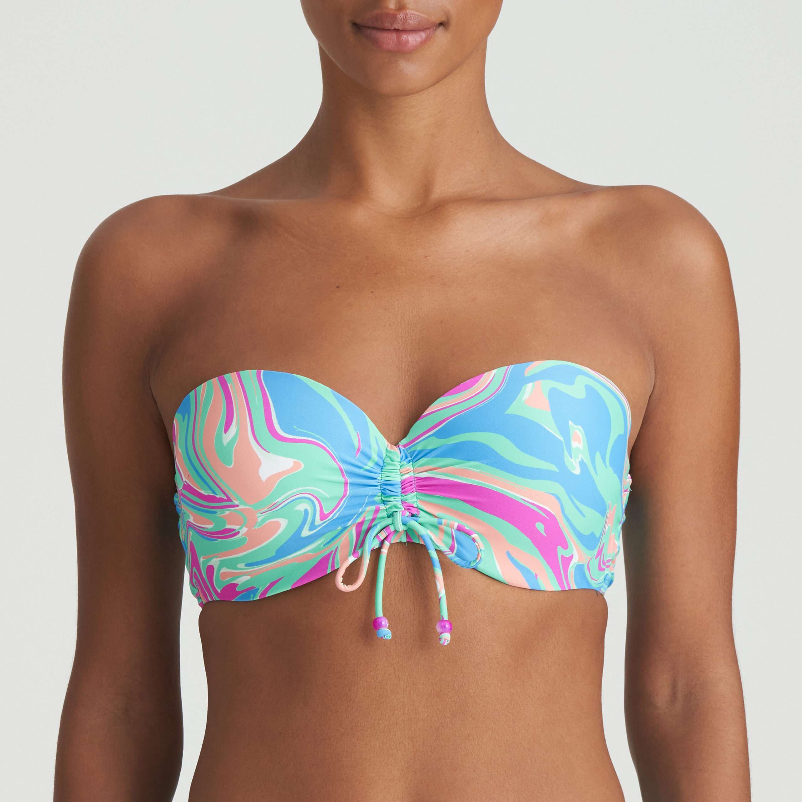 ARUBANI Ocean Swirl voorgevormde bikini strapless ARUBANI Ocean Swirl voorgevormde bikini strapless