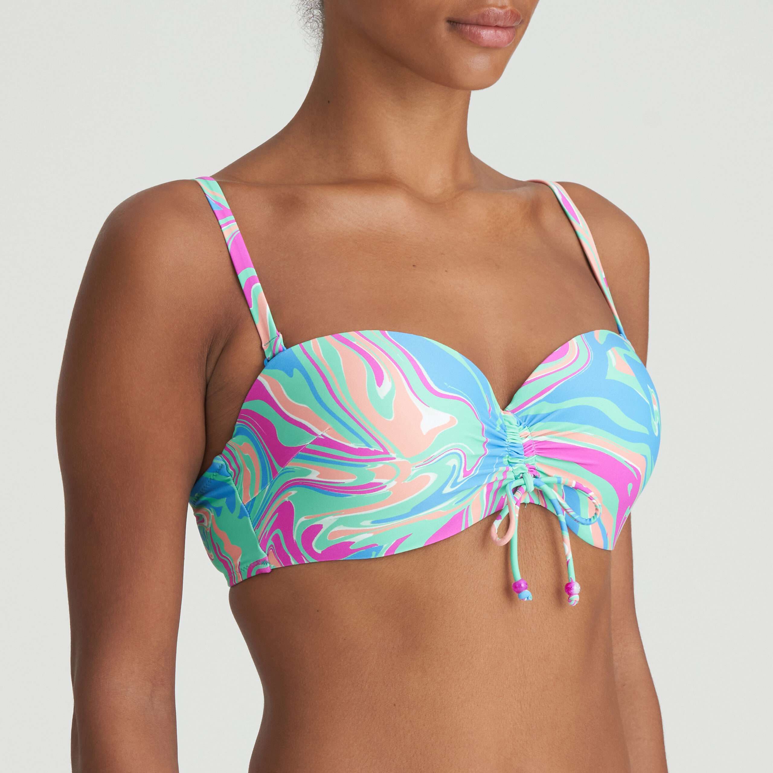 ARUBANI Ocean Swirl voorgevormde bikini strapless ARUBANI Ocean Swirl voorgevormde bikini strapless