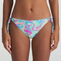 ARUBANI Ocean Swirl bikini heupslip met koordjes