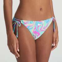ARUBANI Ocean Swirl bikini heupslip met koordjes ARUBANI Ocean Swirl bikini heupslip met koordjes