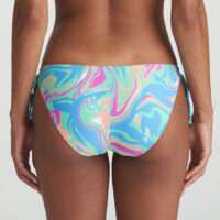 ARUBANI Ocean Swirl bikini heupslip met koordjes ARUBANI Ocean Swirl bikini heupslip met koordjes