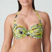 JAGUARAU Lime swirl volle cup bikinitop