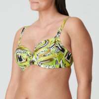 JAGUARAU Lime swirl volle cup bikinitop